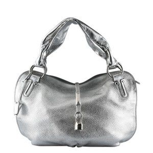Celine bittersweet bag metallic silver